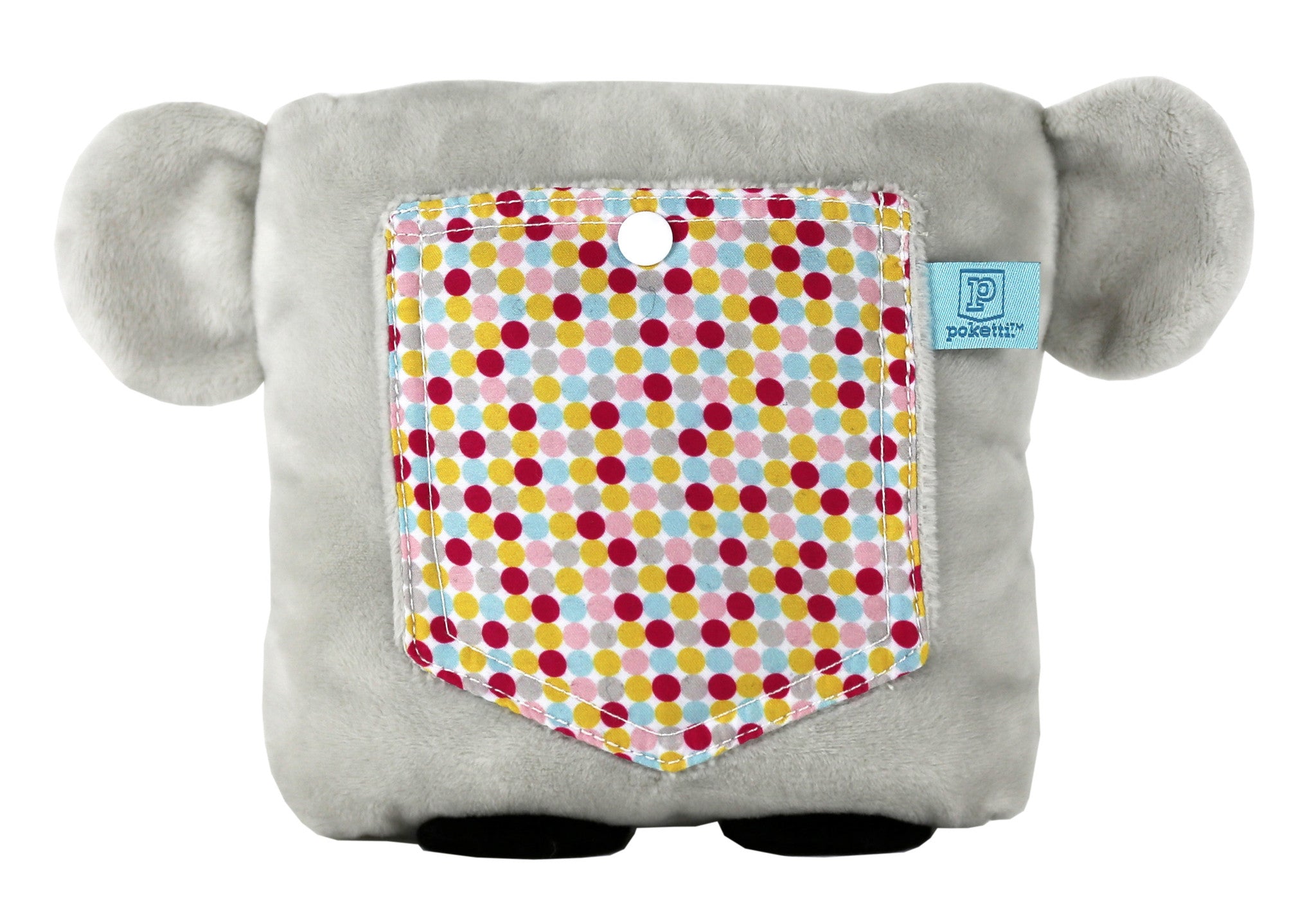 Plush toy koala bear stuffed animal with a useful back pocket