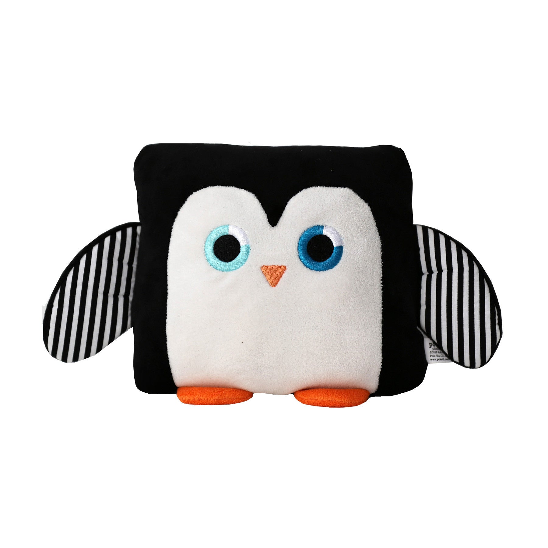 Poketti Penguin Bird Plush Pillow with a Pocket - Front