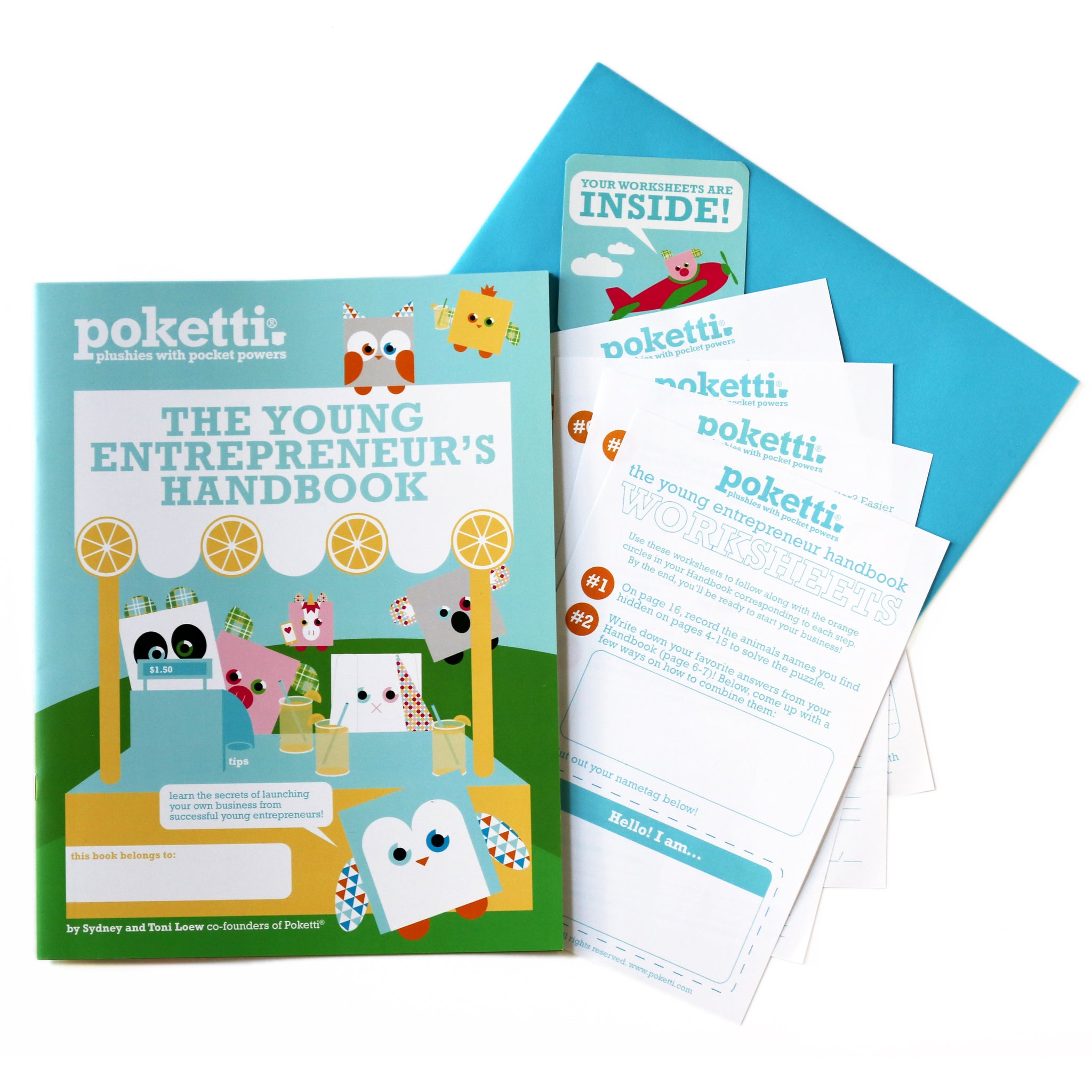 The Young Entrepreneur's Handbook Kit (includes one Poketti Plushie)