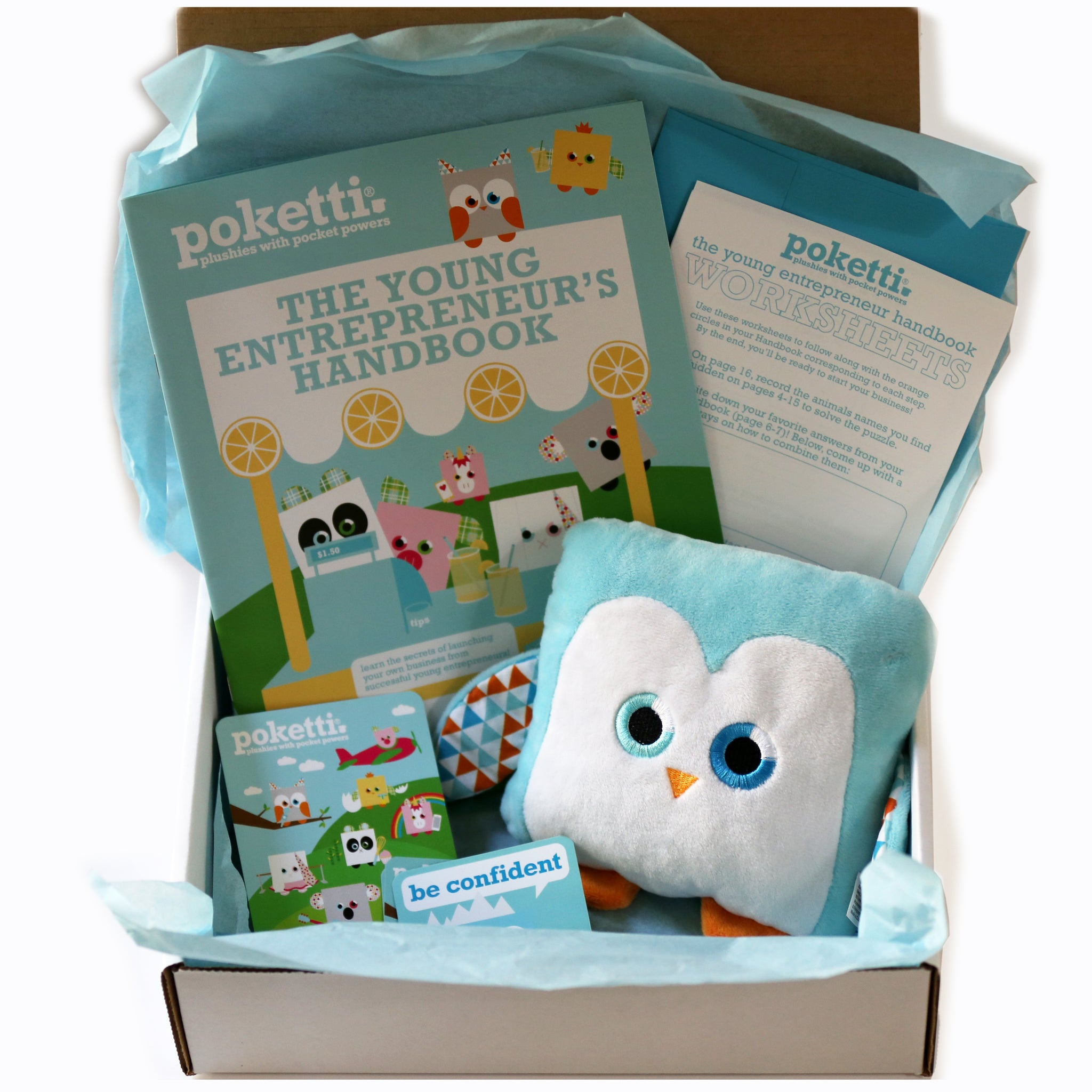 The Young Entrepreneur's Handbook Kit (includes one Poketti Plushie)