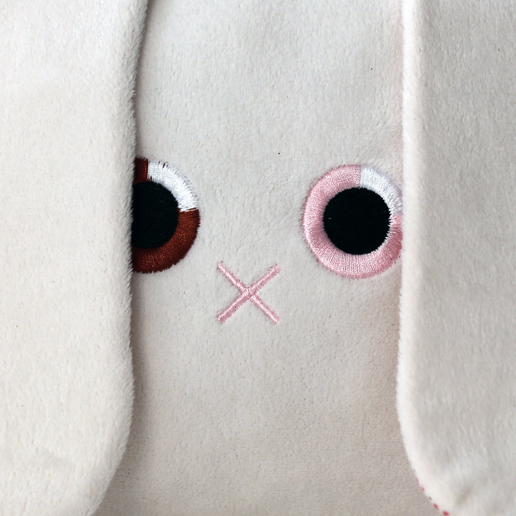 Poketti Bunny Rabbit Plush Pillow with a Pocket - Embroidered Eyes
