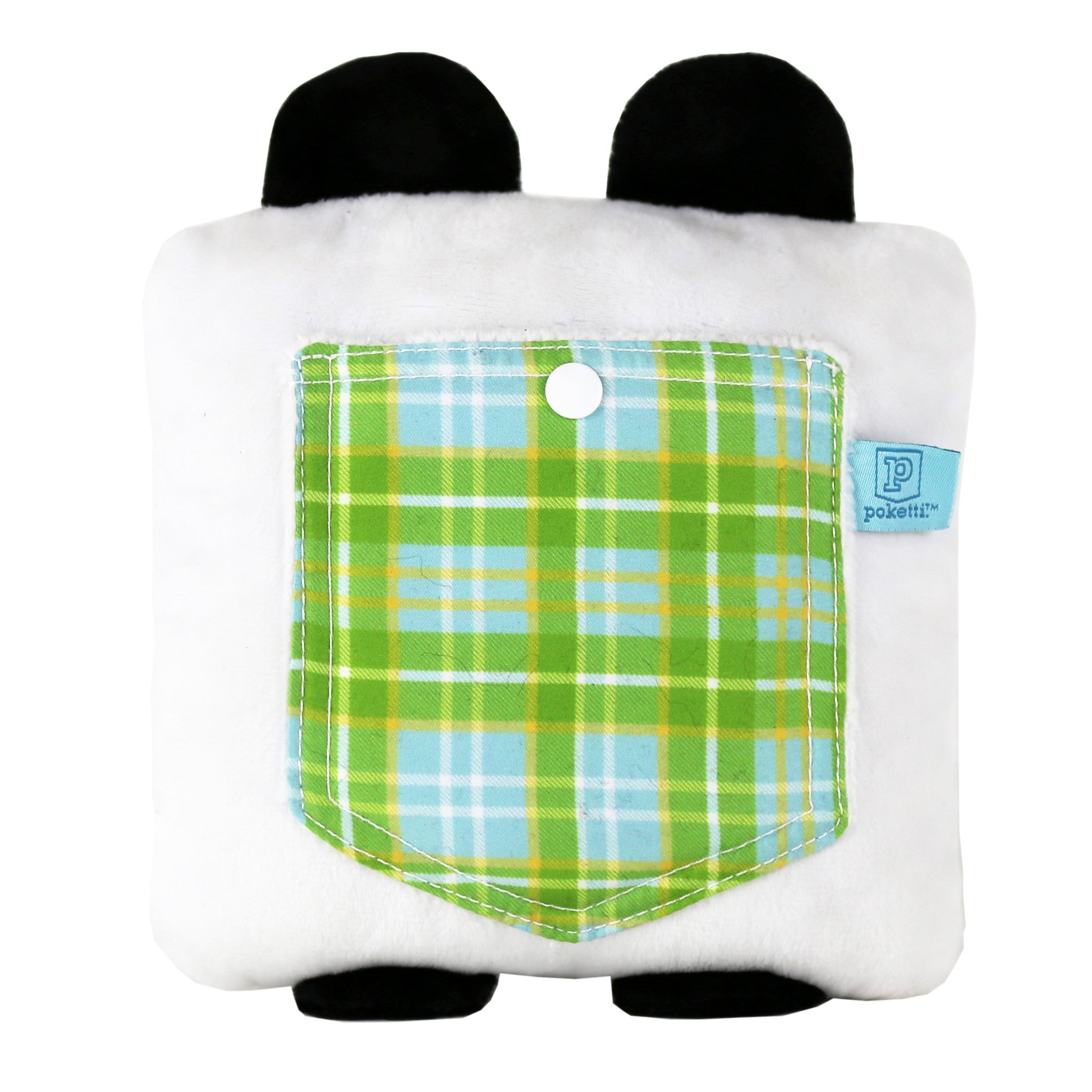 Plush toy panda bear stuffed animal bear with a useful back pocket