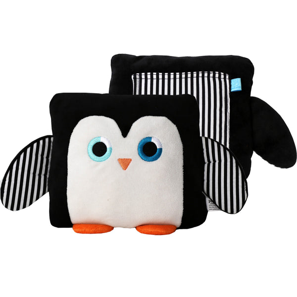 Poketti Penguin Bird Plush Pillow with a Pocket