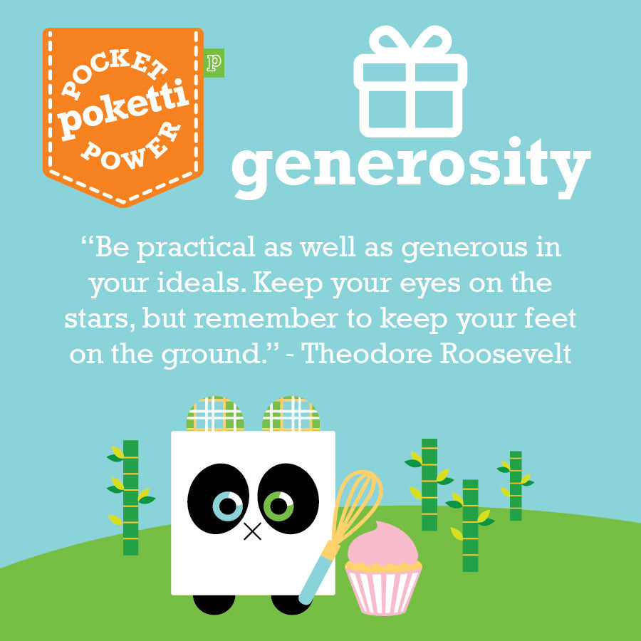 Poketti Frankie the Panda empowers kids with Generosity