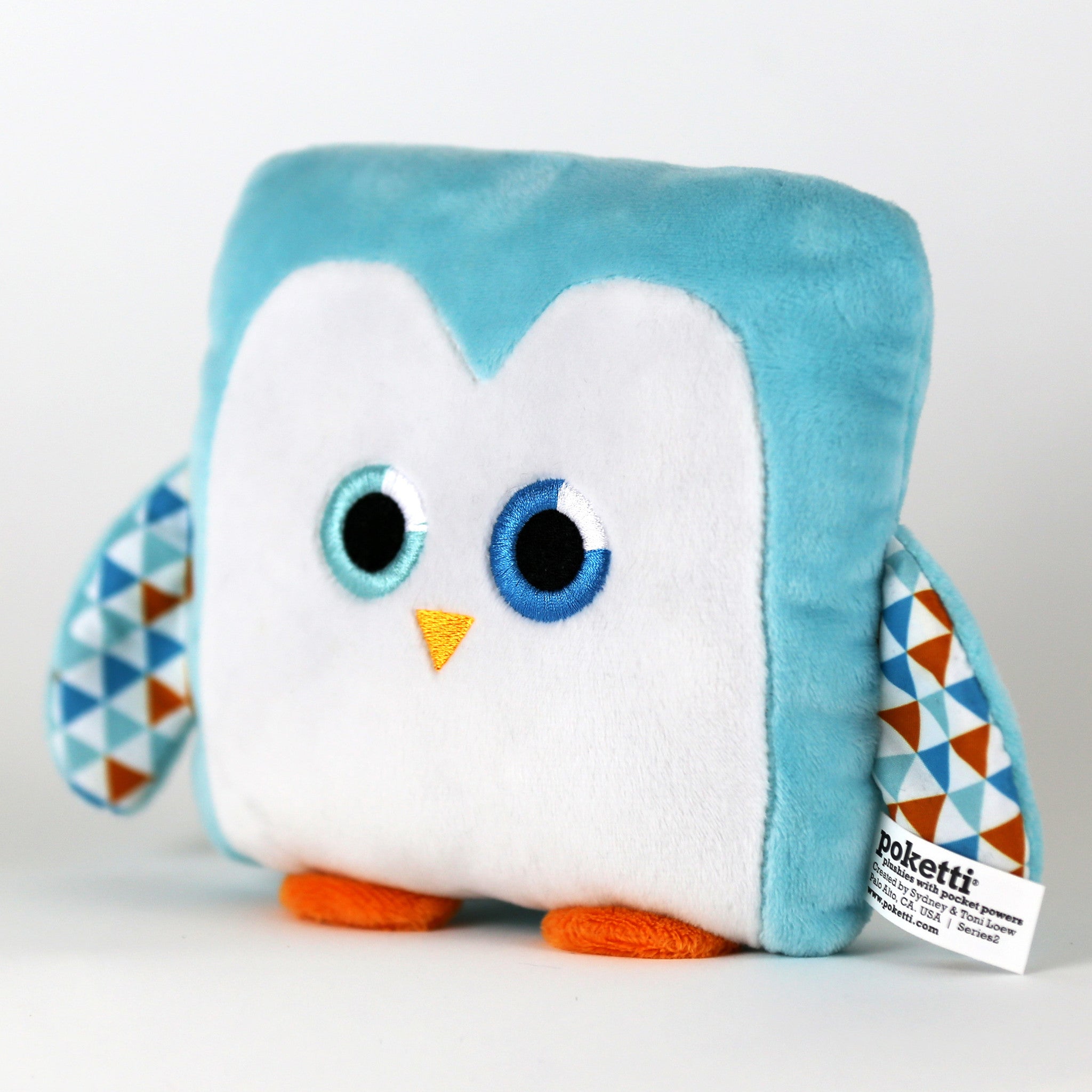 Plush toy penguin stuffed animal with a useful back pocket